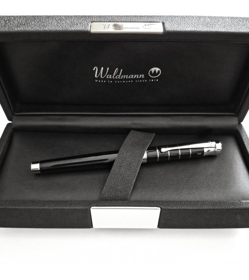 Roller Waldmann Tango Noir, argent massif sterling 925