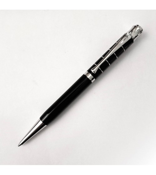 Stylo-bille Waldmann Tango Noir, argent massif sterling 925
