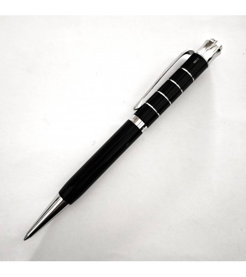 Stylo-bille Waldmann Tango Noir, argent massif sterling 925