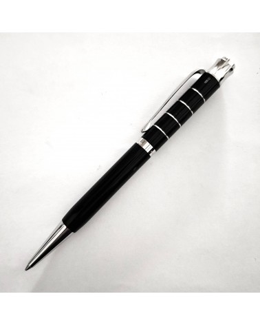 Stylo-bille Waldmann Tango Noir, argent massif sterling 925