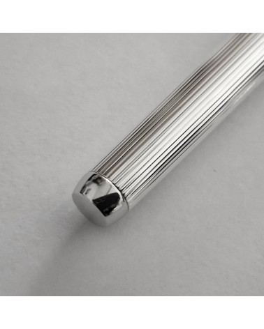 Stylo-plume Waldmann Liberty 6932 argent massif sterling 925 guilloché, bec largeur M.