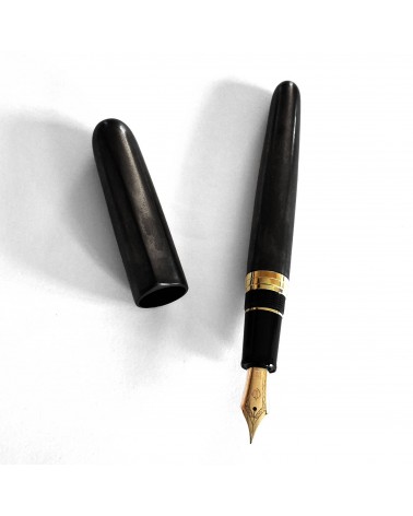 Stylo-plume Sailor Nawate Kuroginhaku avec bec en or de largeur M