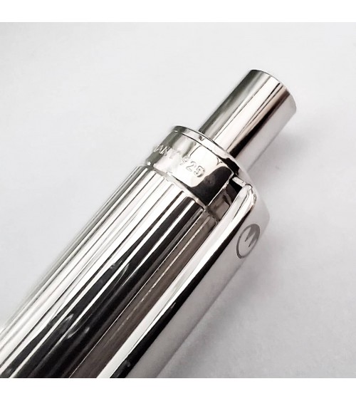 Stylo-bille Waldmann Eco Lignes, argent massif sterling 925
