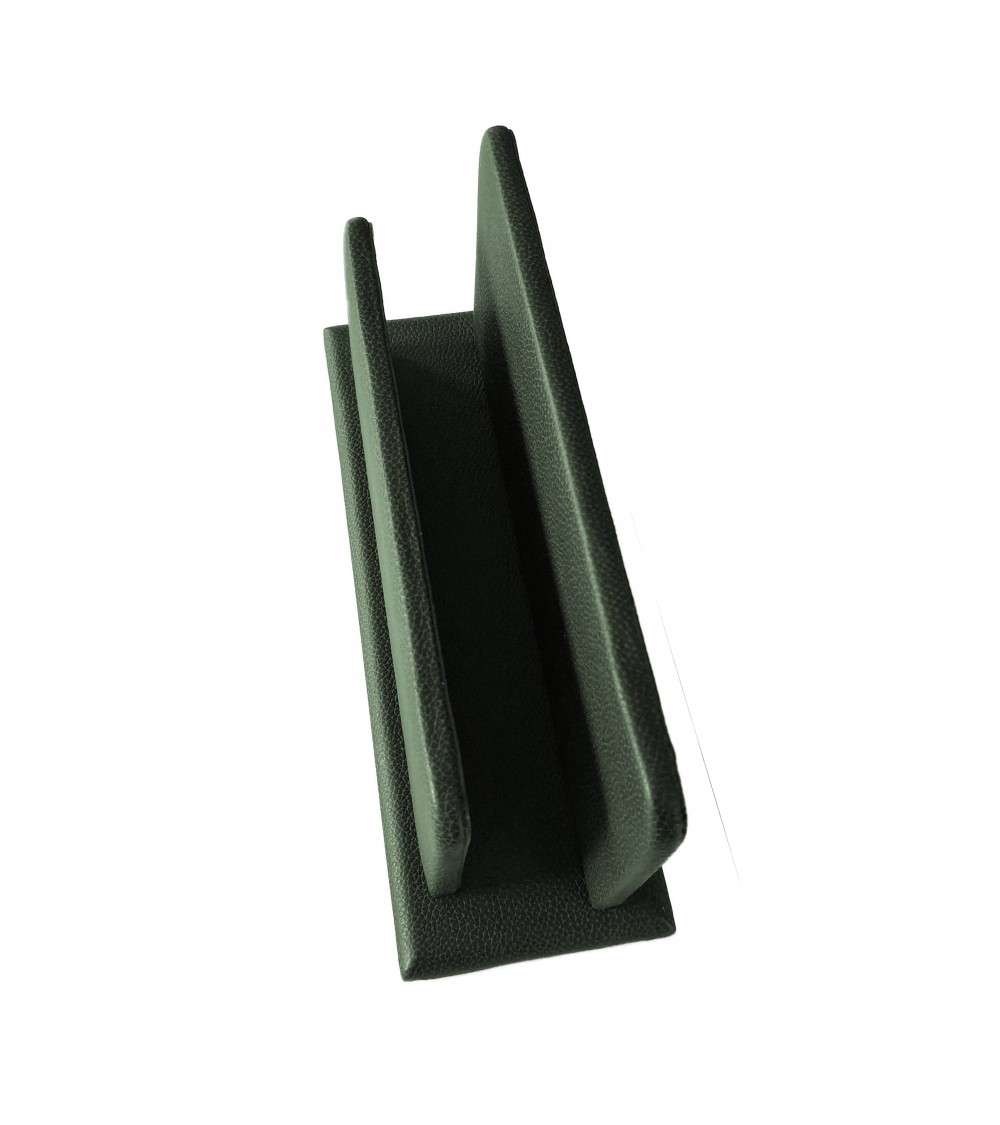 Porte-lettres Laurige cuir vert anglais 1 compartiment