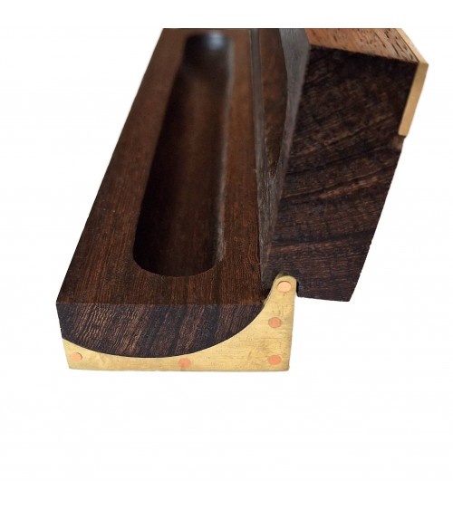 Plumier Patrick Guenat 1 place, bois de rose et laiton