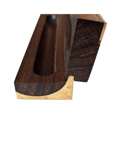 Plumier Patrick Guenat 1 place, bois de rose et laiton