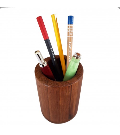 Pot à crayons Patrick Guénat en bois d’if