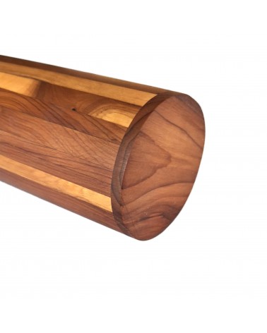 Pot à crayons Patrick Guénat en bois d’if clair et foncé