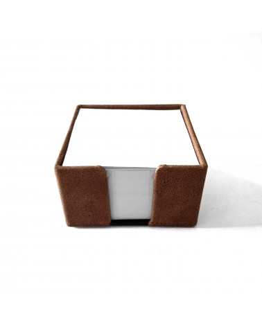 Porte bloc-notes de bureau PA Montana recouvert de cuir brun clair