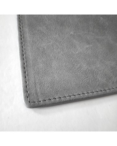 Sous-main PA Madagascar cuir gris, 36 x 47 cm