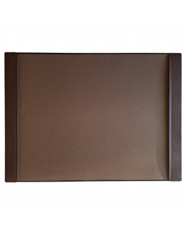 Sous-main Cossa cuir marron et papier, 49 x 69 cm