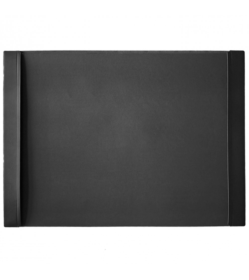 Sous-main Cossa cuir noir et papier, 49 x 69 cm