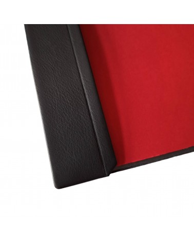 Sous-main Cossa cuir noir et papier, 49 x 69 cm