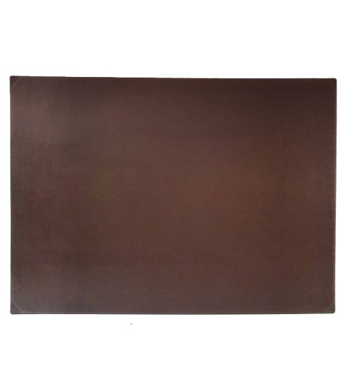 Sous-main Cossa cuir marron-chocolat, 49 x 69,5 cm