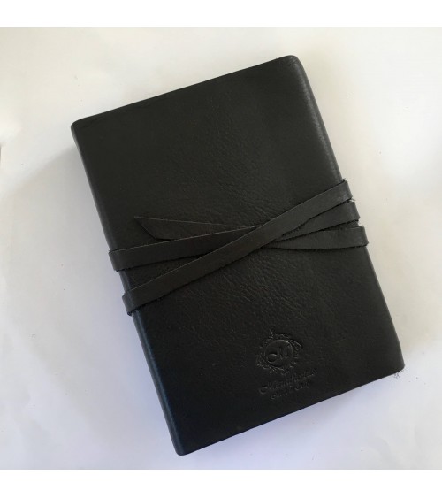 Carnet rechargeable Manufactus Laccio, couverture cuir de veau noir