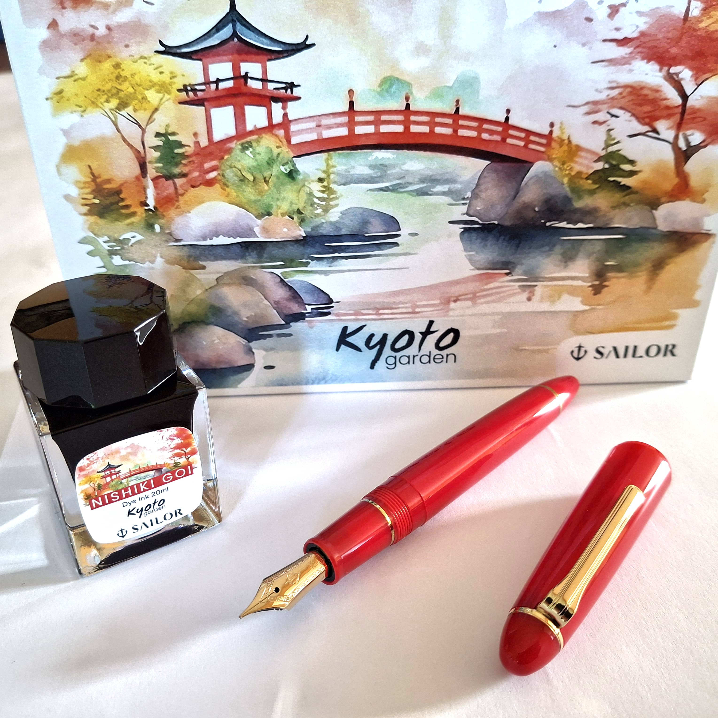 Stylo-plume Sailor 1911L Ringless Kyoto Garden Nishiki Goi (Rouge)