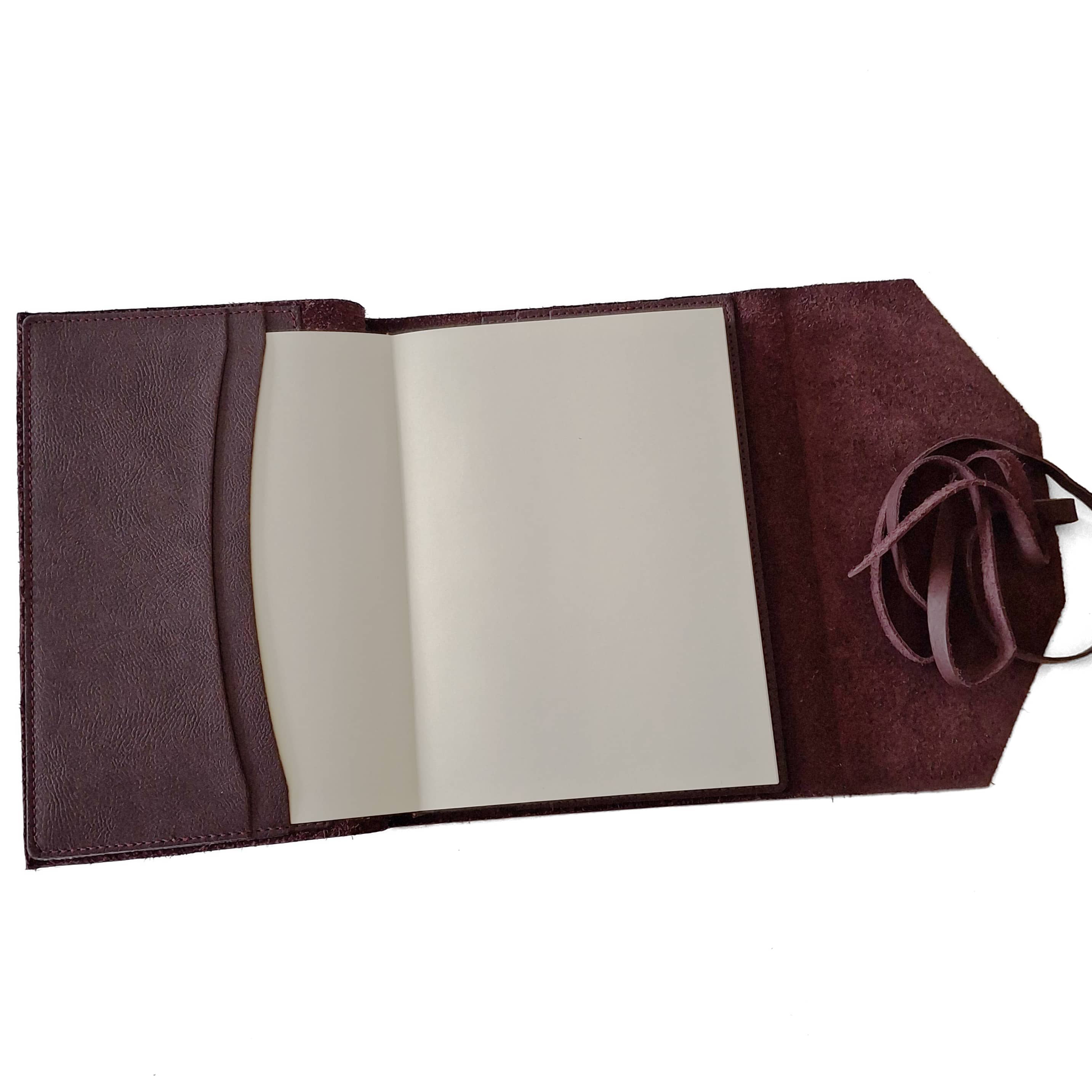 carnet rechargeable Manufactus Laccio, couverture cuir veau, 17 x 24 cm