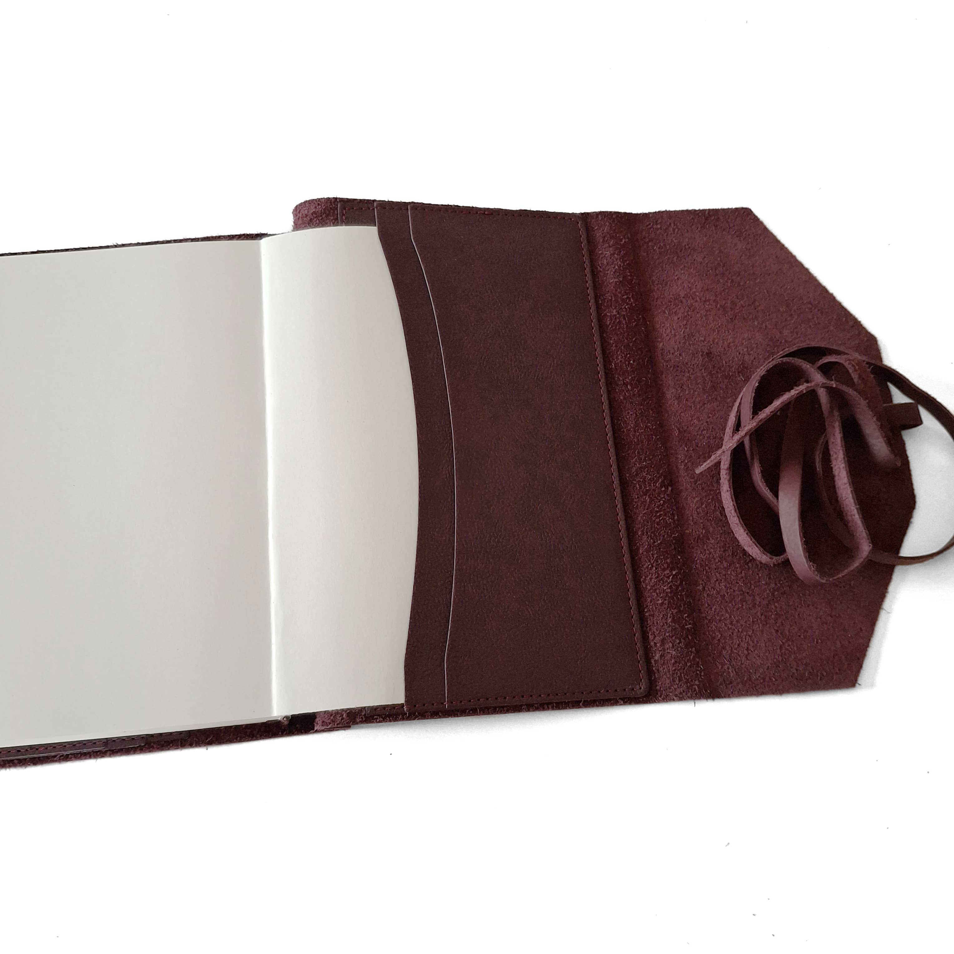 carnet rechargeable Manufactus Laccio, couverture cuir veau, 17 x 24 cm