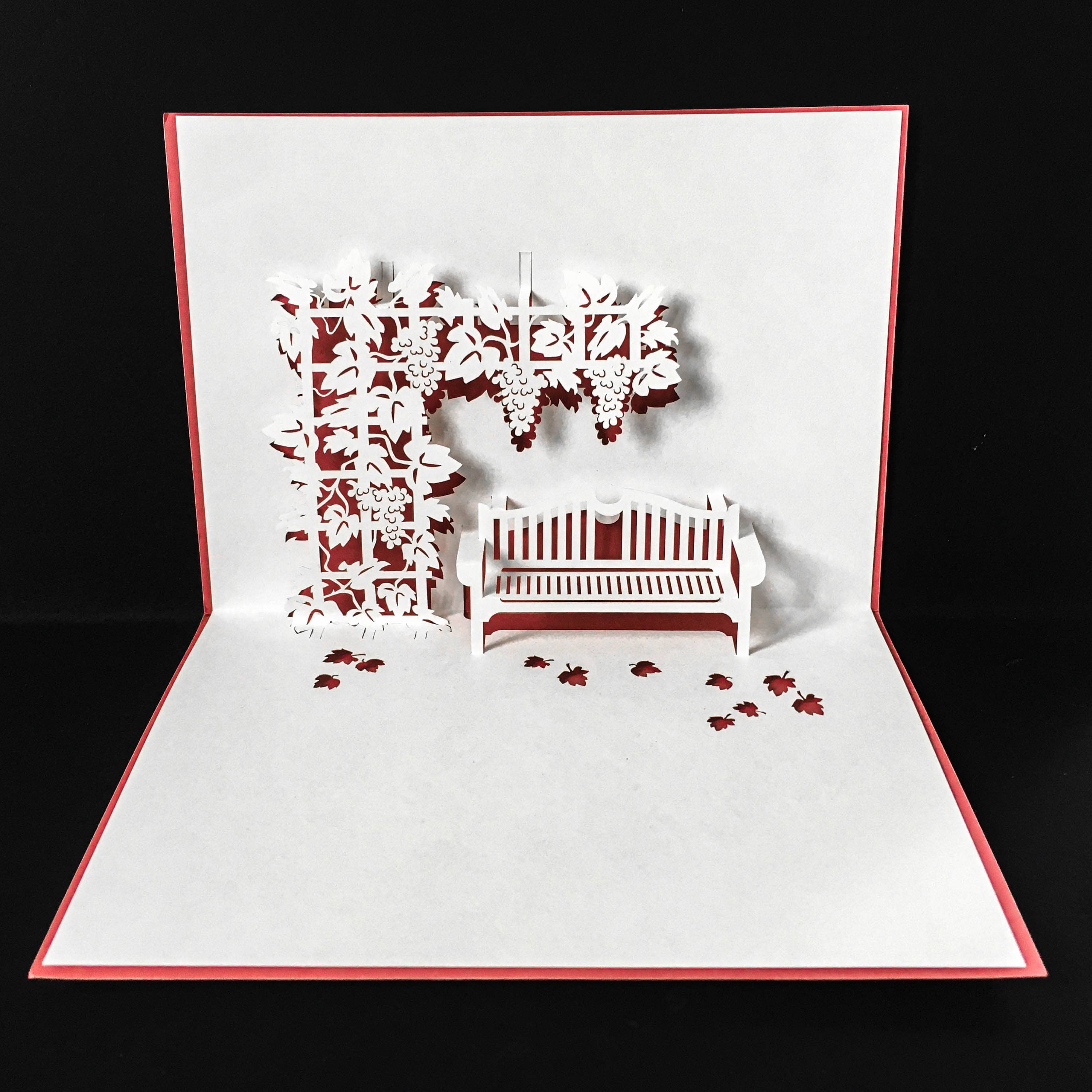 Carte pop-up Rifletto Vigne rouge